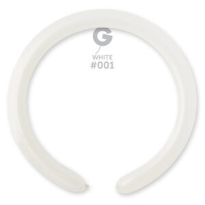 Gemar White #001 260 Modelling Latex Balloons