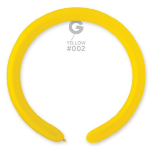 Gemar Yellow #002 260 Modelling Latex Balloons (100)