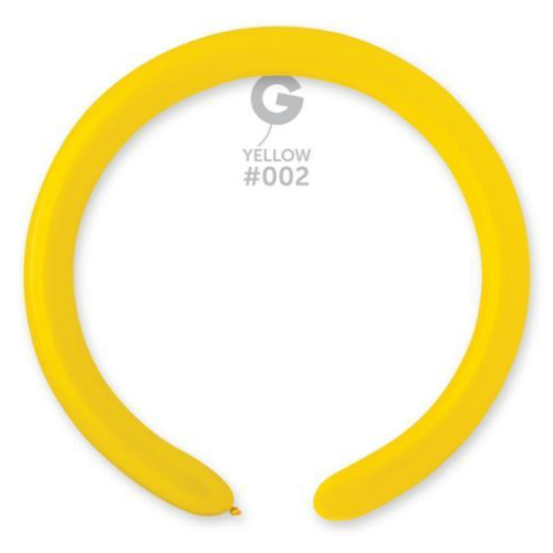Gemar Yellow #002 260 Modelling Latex Balloons (100)