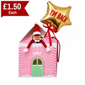 B4U Elf Arrival Pink Printed Box With Handles (96pk)