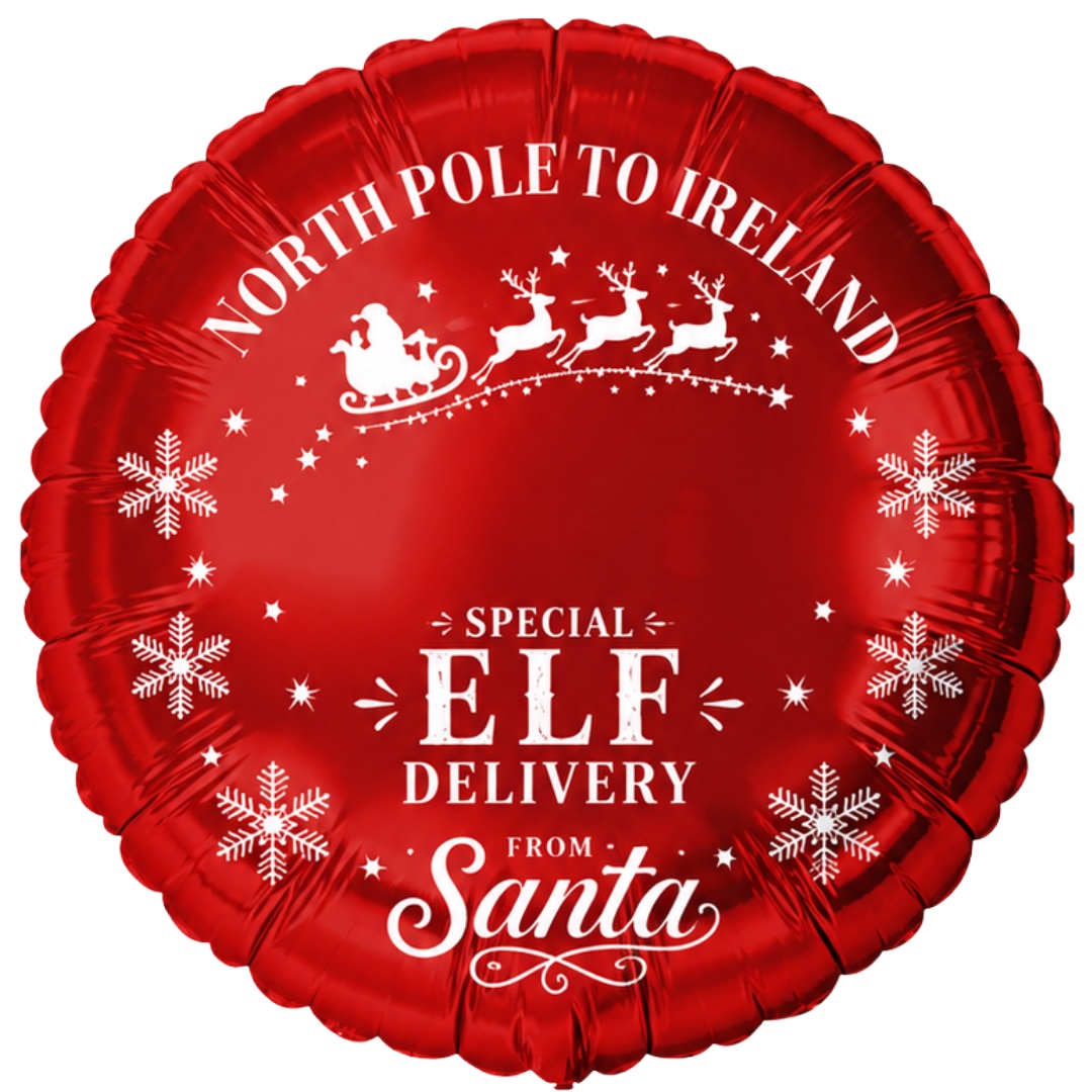 B4U 18 Inch NorthPole To Ireland Special Delivery Foil Balloon