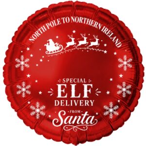B4U 18 Inch NorthPole To Nothern Ireland Special Delivery Foil Balloon