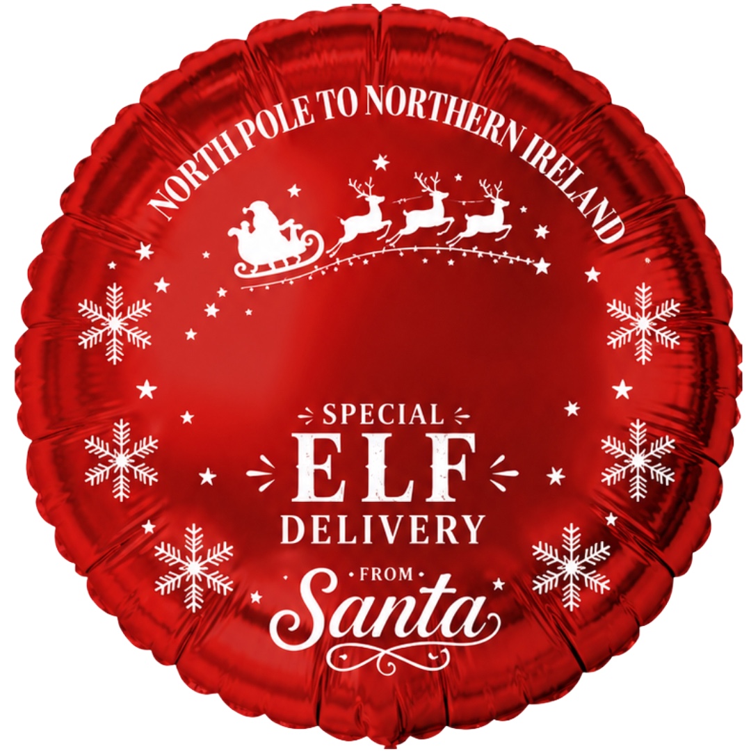 B4U 18 Inch NorthPole To Nothern Ireland Special Delivery Foil Balloon