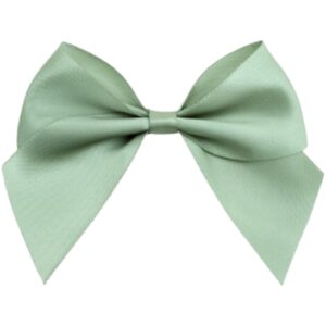 10cm Sage Green Satin Self Adhesive Ribbon Bows (6pk)