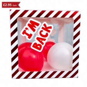 B4U Metallic Stripes Elf Arrival Balloon Box Balloons & Stickers