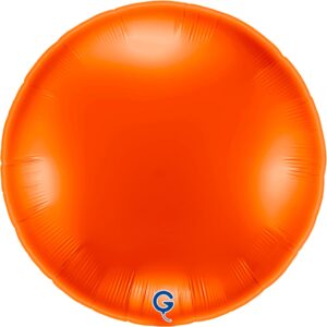 Grabo 36 inch Orange Round Foil Balloon