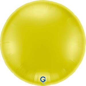 Grabo 36 inch Yellow Round Foil Balloon