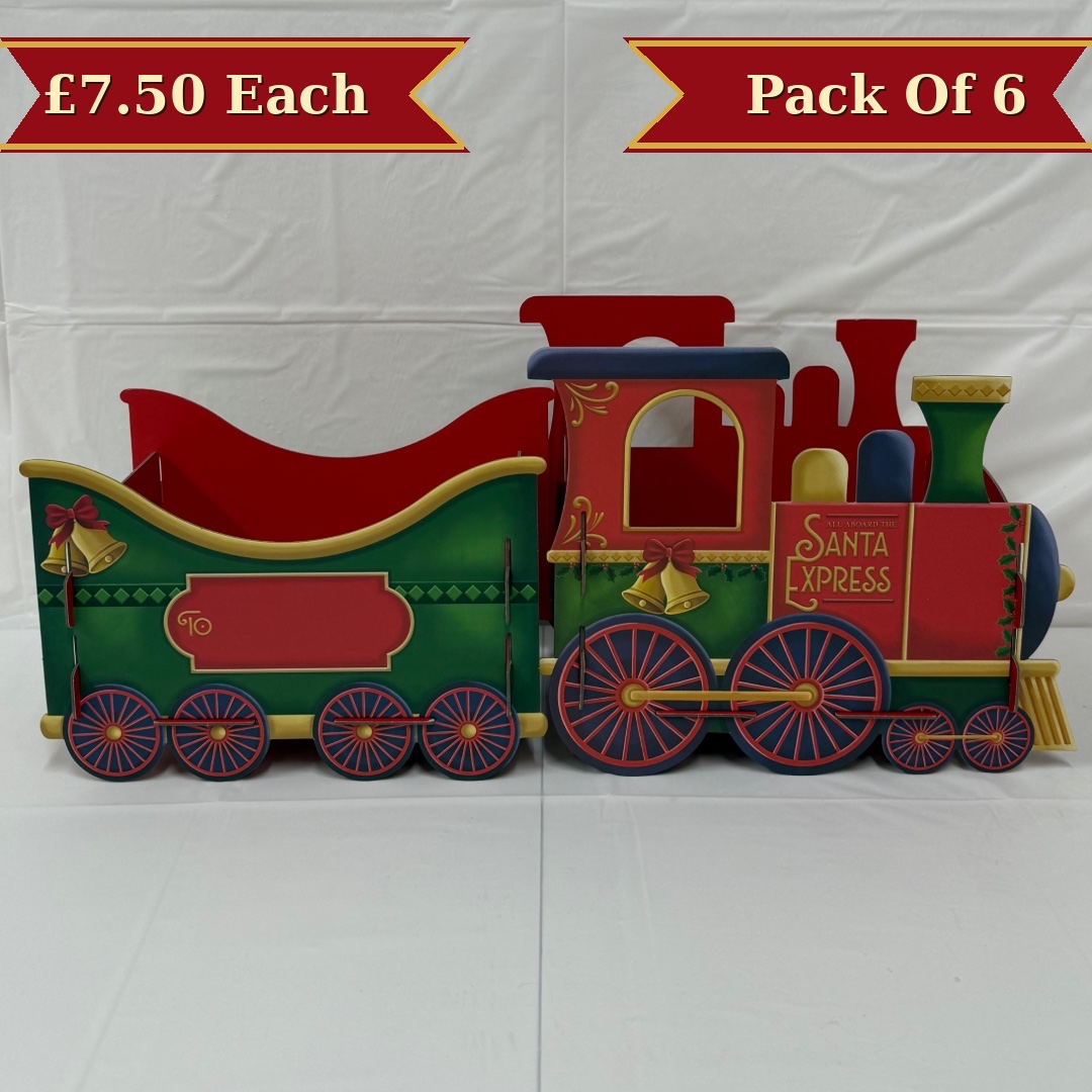 Large Christmas Santa Express Gift Train (6pk)