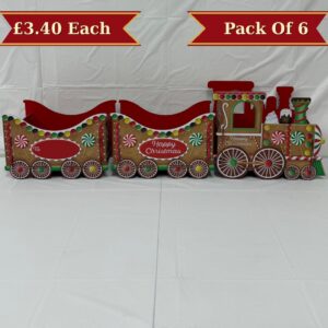 Small Gingerbread Sweet Express Gift Train (6pk)
