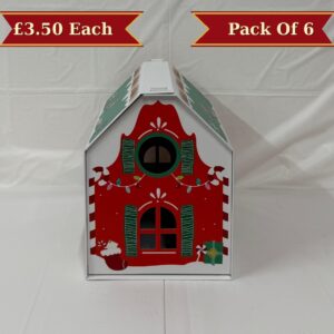 B4U Exclusive Large Elf Arrival Christmas House (6pk)