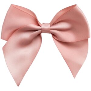 10cm Rose Gold Satin Self Adhesive Ribbon Bows (6pk)