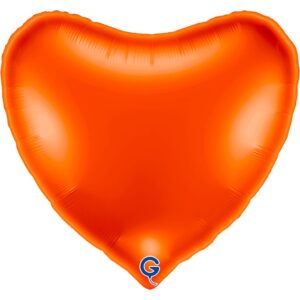 Grabo 36 inch Orange Heart Foil Balloon