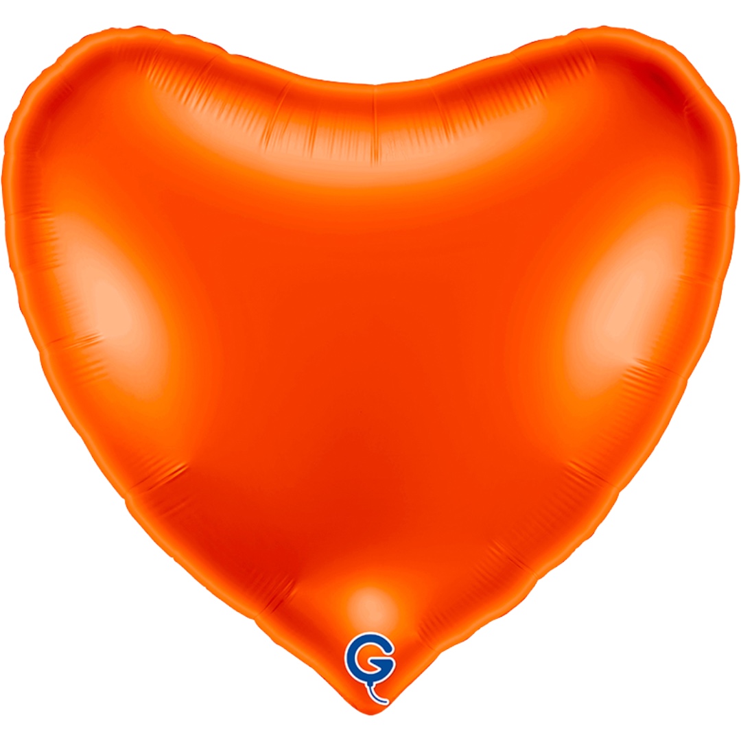Grabo 36 inch Orange Heart Foil Balloon