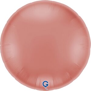 Grabo 36 inch Satin Rose Gold Round Foil Balloon