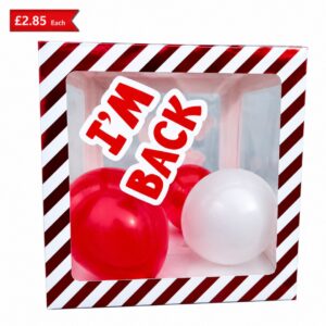 B4U Metallic Stripes Elf Arrival Balloon Box Balloons & Stickers (6pk)