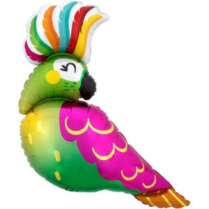 Anagram 30 inch Tropical Parrot Supershape Foil Balloon