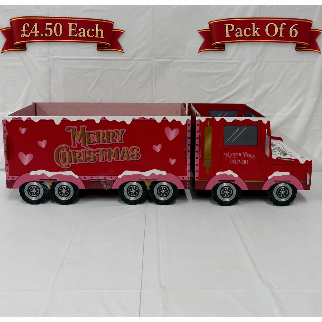 B4U Exclusive Pink Merry Christmas Truck (6pk)
