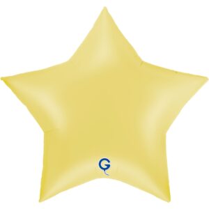Grabo 36 inch Matte Yellow Star Foil Balloon