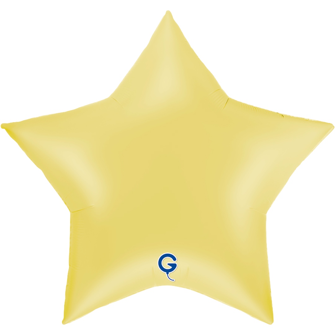 Grabo 36 inch Matte Yellow Star Foil Balloon