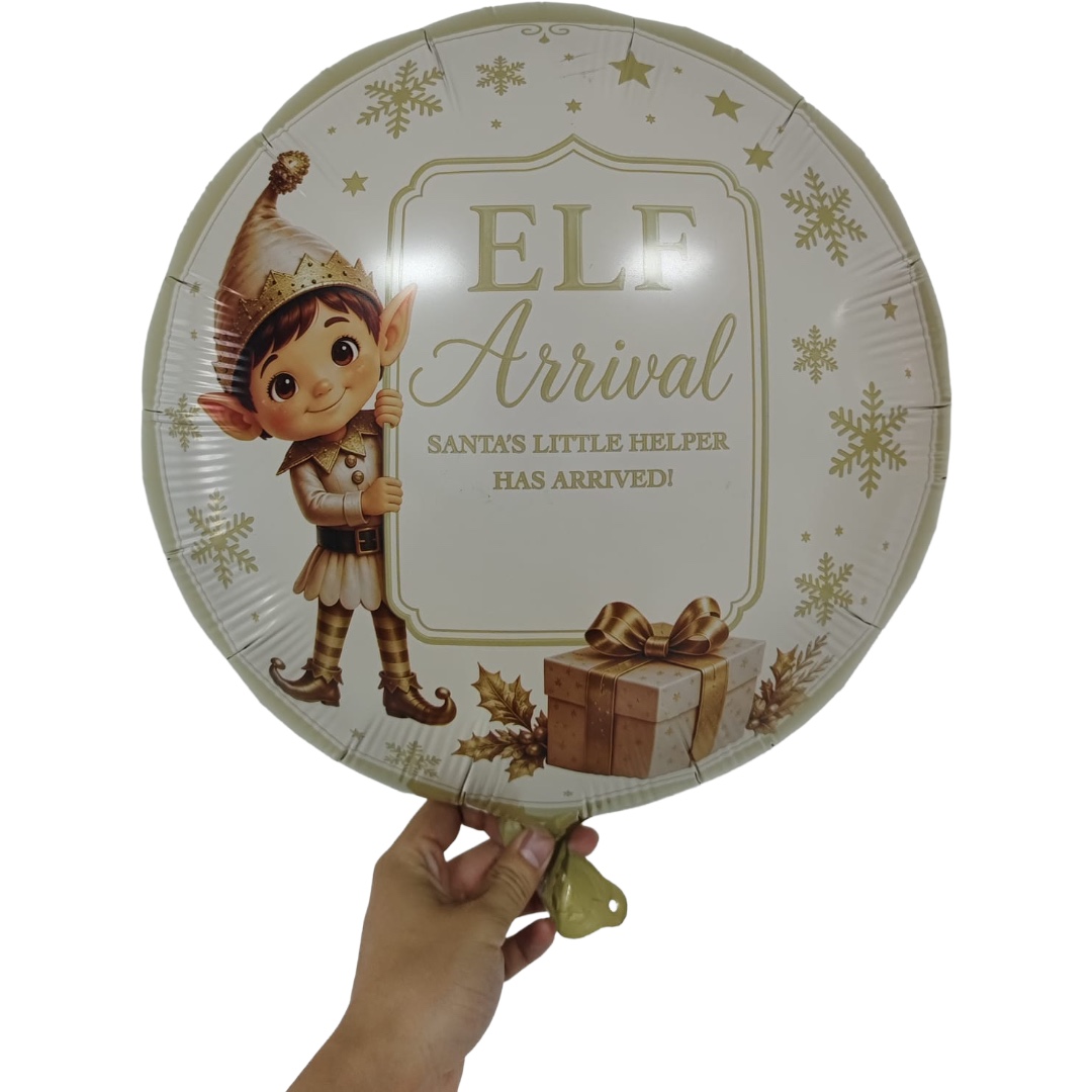 B4U 18 Inch Santa’s Little Helper Elf Arrival Foil Balloon
