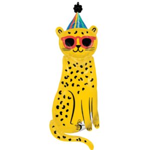 Anagram 45 inch Party Animal Leopard SuperShape Foil Balloon