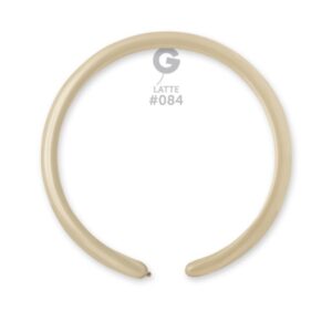 Gemar Latte #084 2" Modelling Latex Balloons (100)