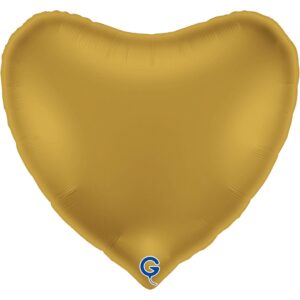 Grabo 36 inch Satin Gold Heart Foil Balloon