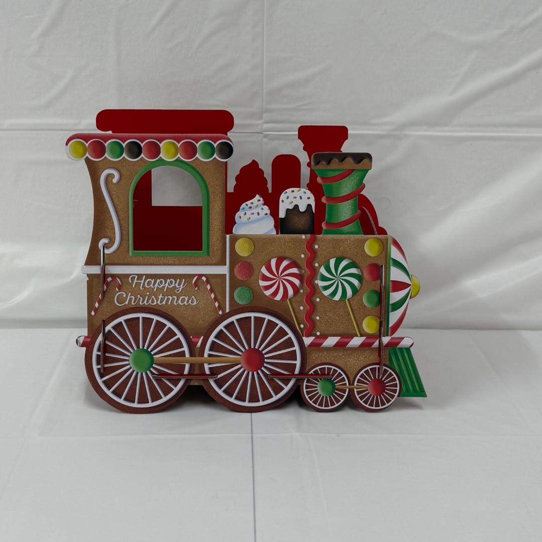 B4U Exclusive Gingerbread Christmas Train Engine
