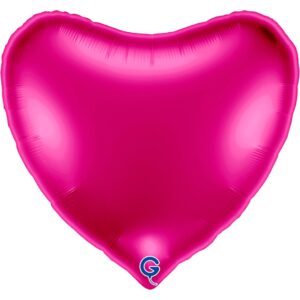 Grabo 36 inch Magenta Heart Foil Balloon