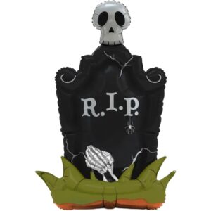 Party Deco 47 inch Standing Tombstone Foil Balloon
