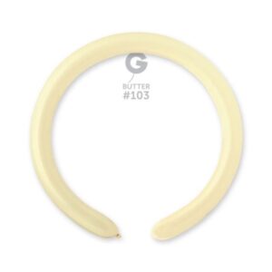Gemar Butter #103 2" Modelling Latex Balloons (100)
