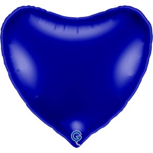 Grabo 36 inch Blue Capri Heart Foil Balloon