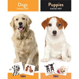 Calendar Super Slim Dogs and Puppies (24PK)