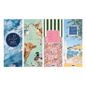 Calendar Super Slim Mixed Illustrative (24PK)