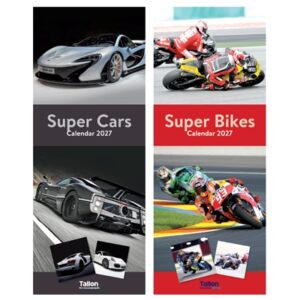 Calendar Super Slim Super Bikes & Cars (24PK)