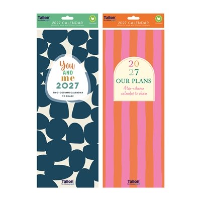 Calendar Super Slim Two Column (24PK)
