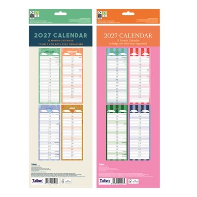 Calendar Super Slim Two Column (24PK) - Image 2