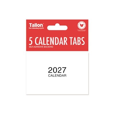 Calendar Tabs 5 Pk