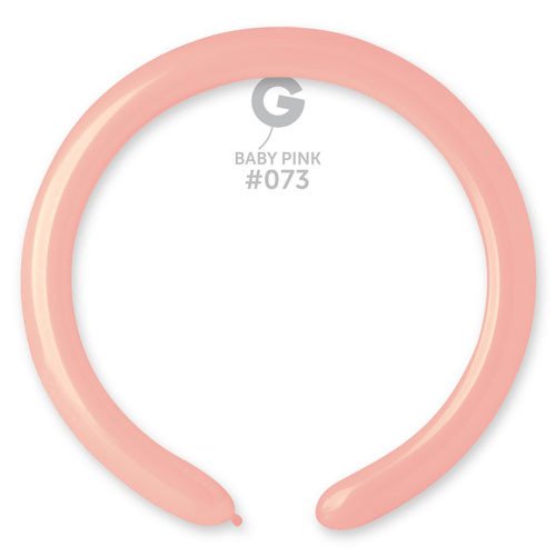 Gemar Baby Pink #073 2" Modelling Latex Balloons (100)