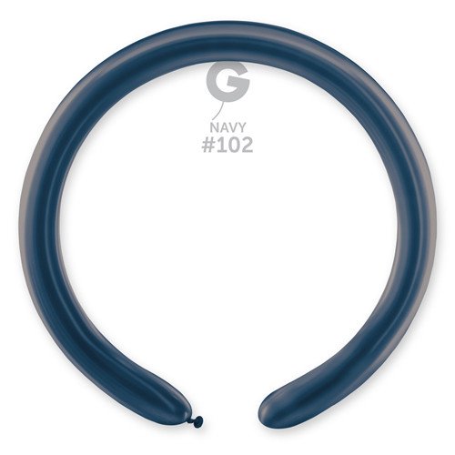 Gemar Navy #102 2" Modelling Latex Balloons (100)