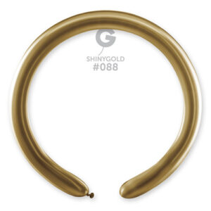 Gemar Shiny Gold #088 2" Modelling Latex Balloons (100)
