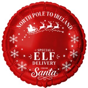 B4U 18 Inch NorthPole To Ireland Special Delivery Foil Balloon