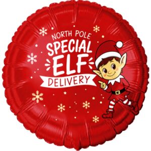 B4U 18 Inch NorthPole Special Elf Delivery Foil Balloon
