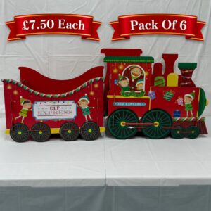 Large Christmas Elves Express Gift Train (6pk)