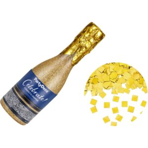 20cm Bottle Gold Confetti Cannon