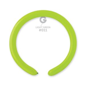 Gemar Light Green #011 2" Modelling Latex Balloons (100)