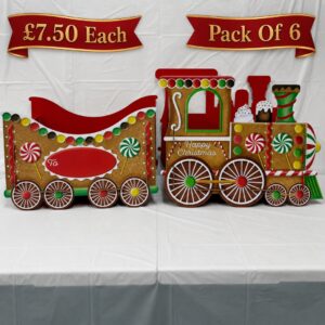 Large Gingerbread Sweet Express Gift Train (6pk)