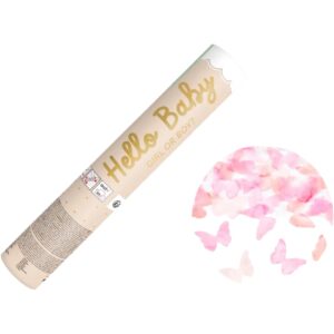 20cm Hello Baby butterflies Confetti Cannon