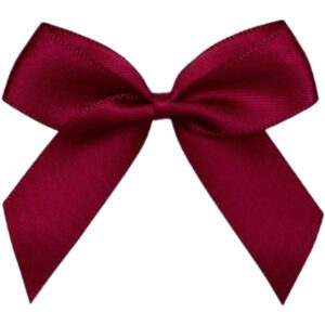 5cm Burgundy Self Adhesive Ribbon Bows (12pk)