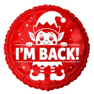 B4U 18 Inch I’m Back Christmas Elf Foil Balloon